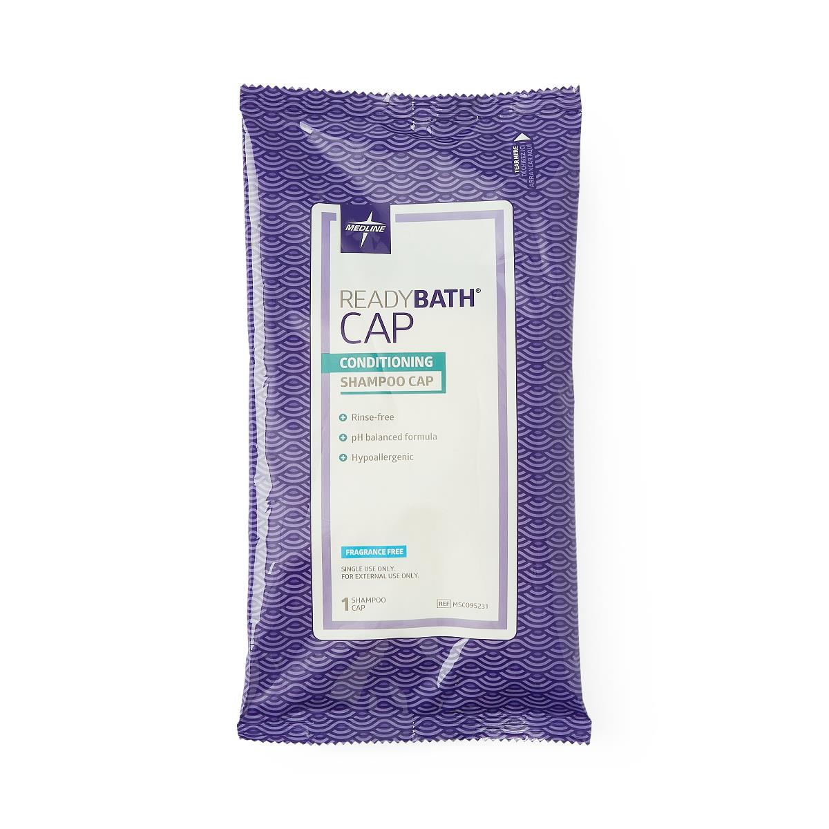 Medline ReadyBath Rinse-Free Shampoo and Conditioning Caps