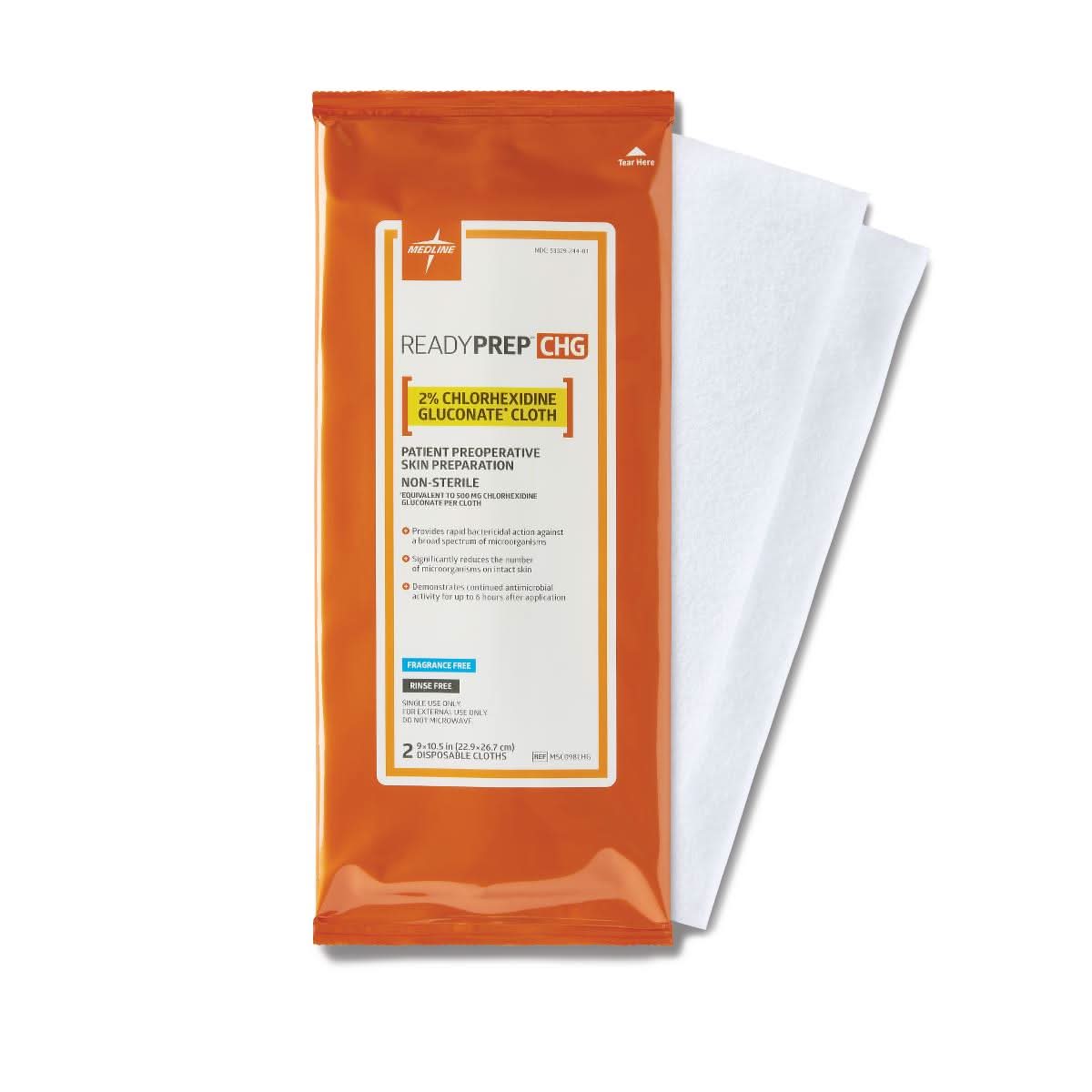 Medline 2% Chlorhexidine Gluconate Cloths