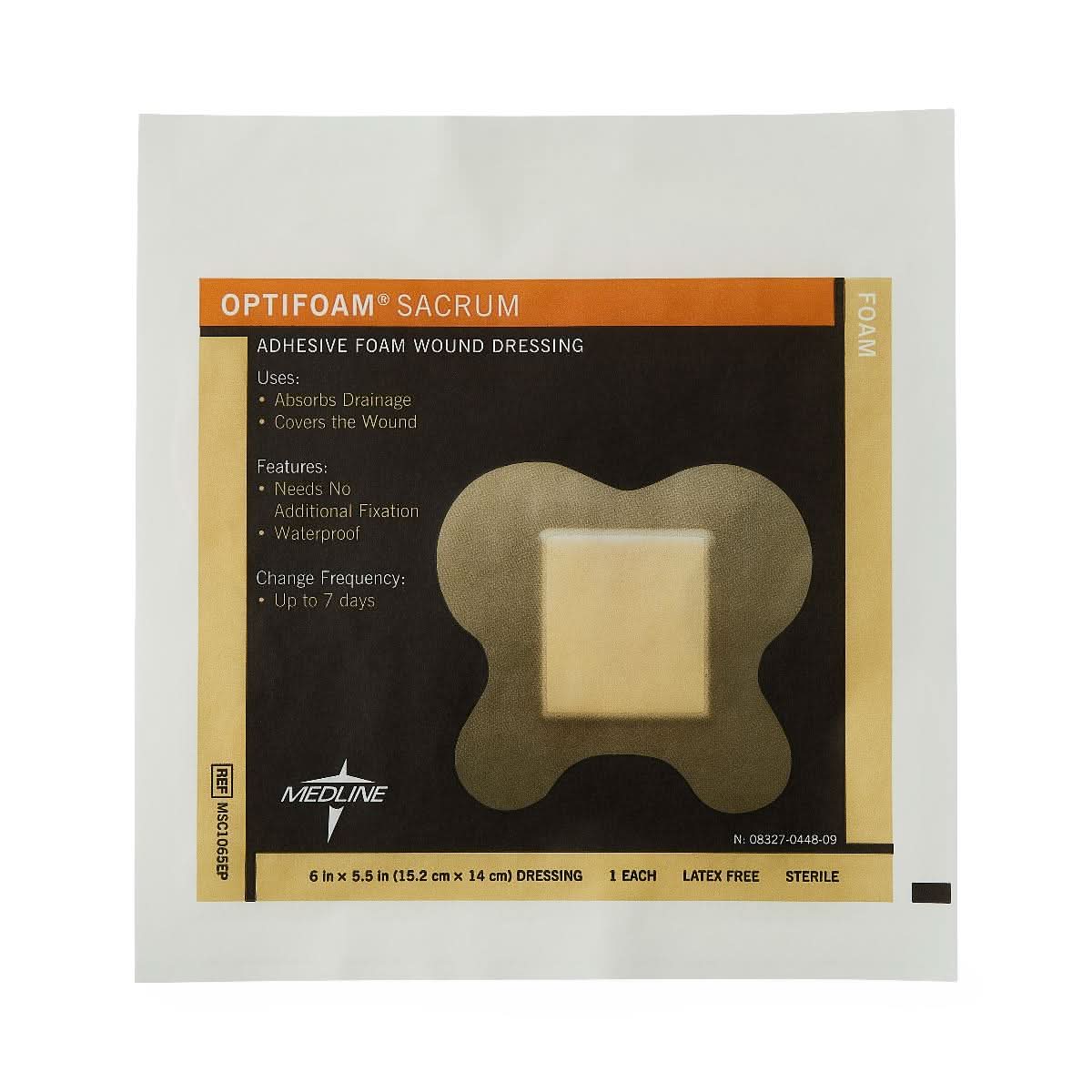 Medline Optifoam Sacral Adhesive Dressings
