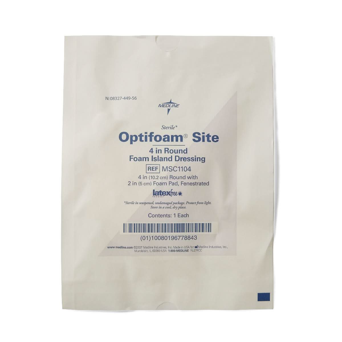 Medline Optifoam Site Fenestrated Foam Dressings