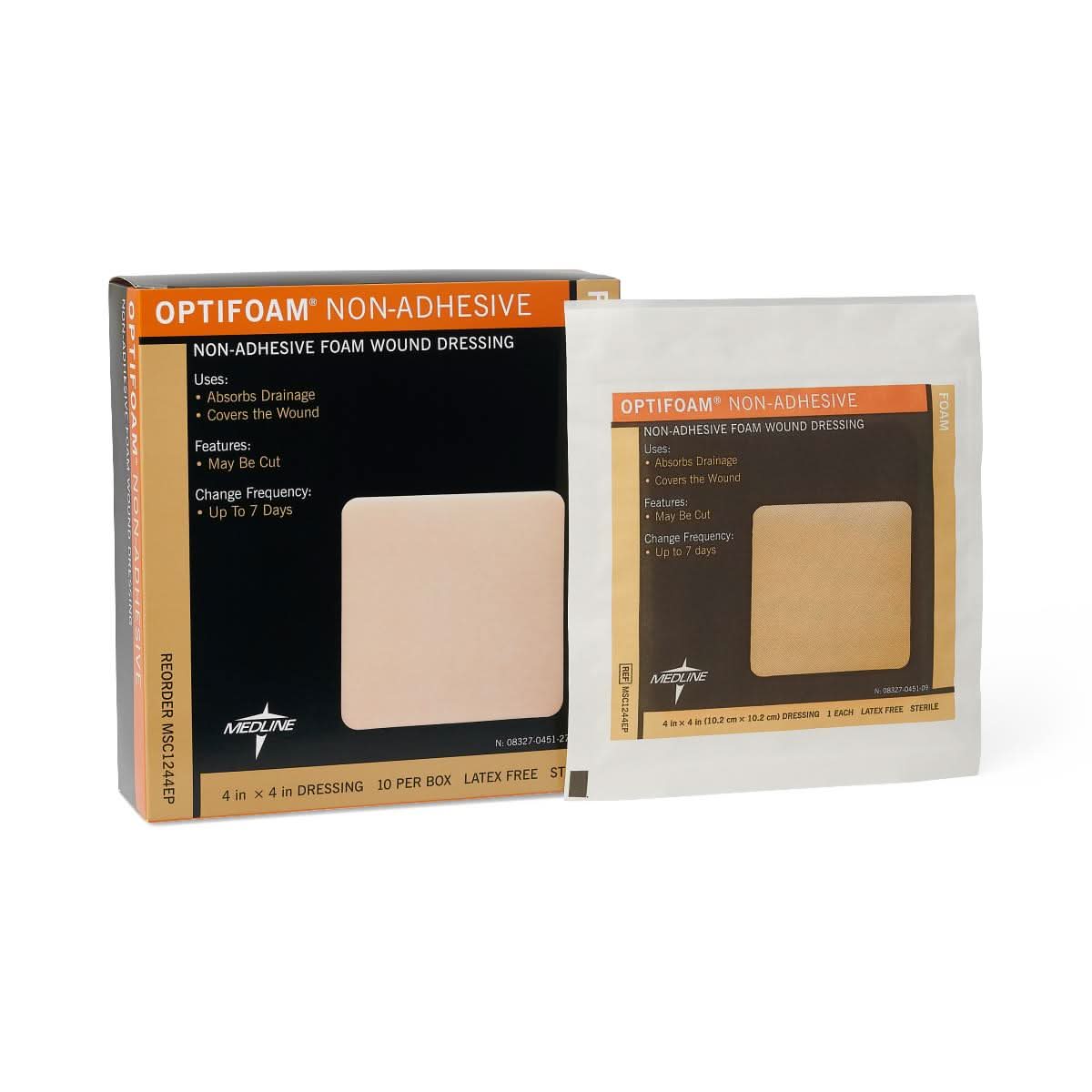 Medline Optifoam Nonadhesive Foam Wound Dressings