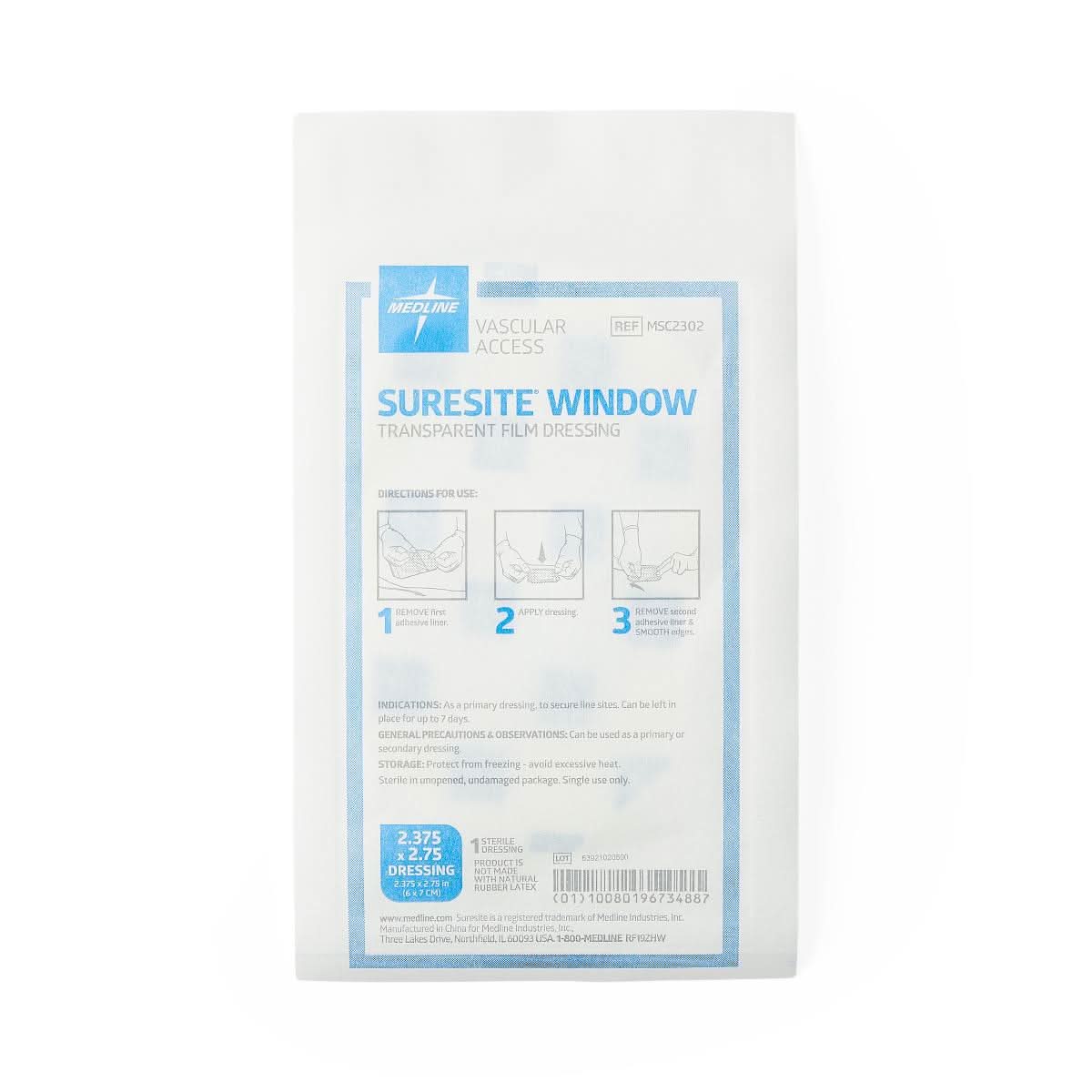 Medline Suresite Window Transparent Film Dressing