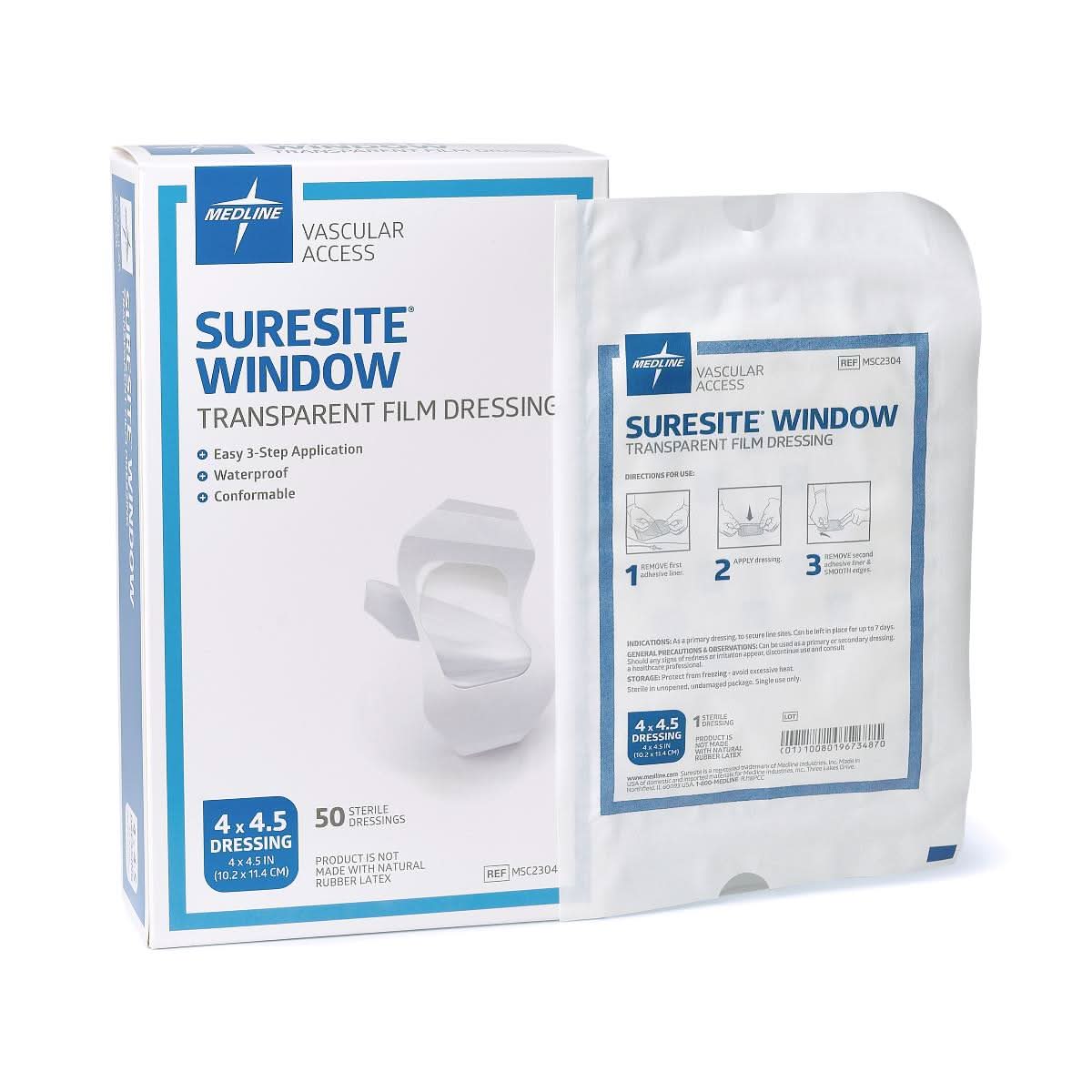 Medline Suresite Window Transparent Film Dressing