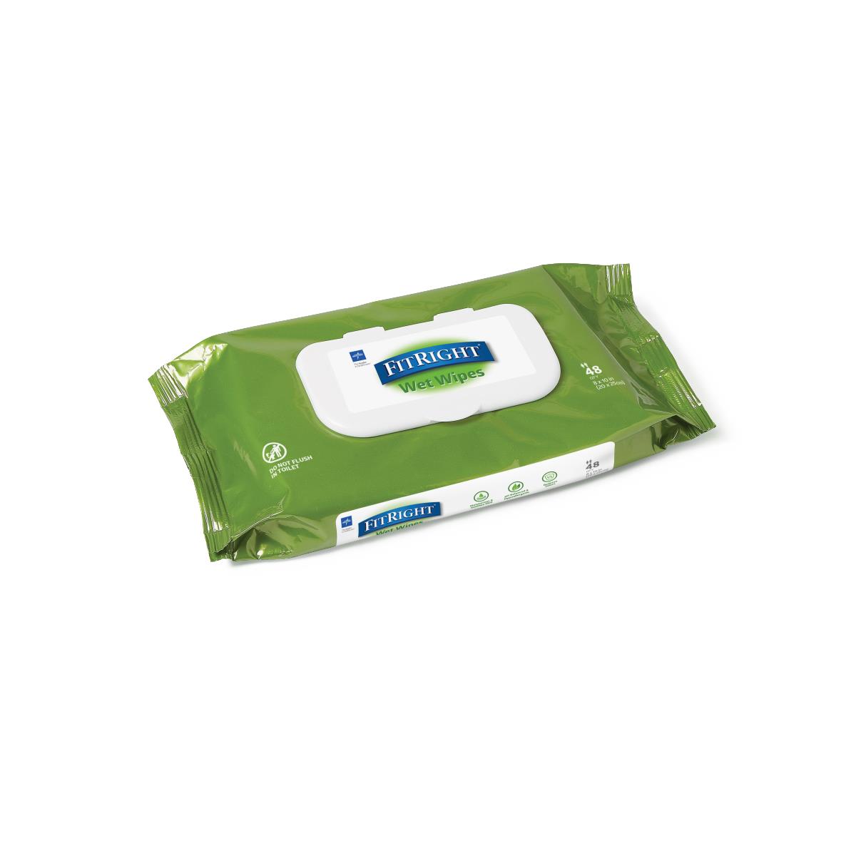 Medline FitRight Aloe Personal Cleansing Wipes