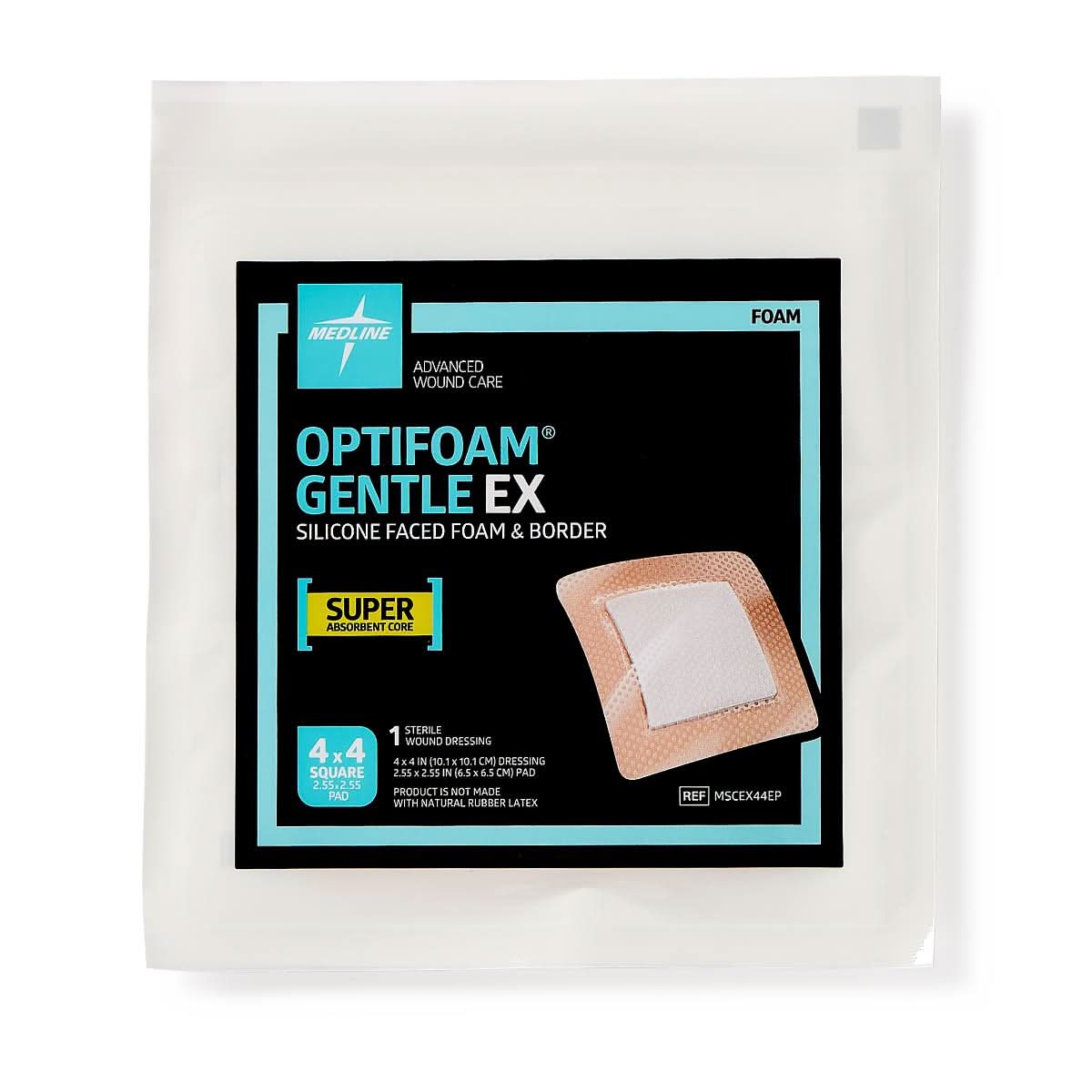 Medline Optifoam Gentle EX Silicone-Faced Foam Dressings