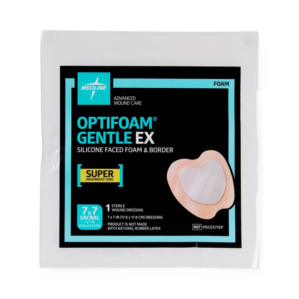 Medline Optifoam Gentle EX Silicone-Faced Foam Dressings
