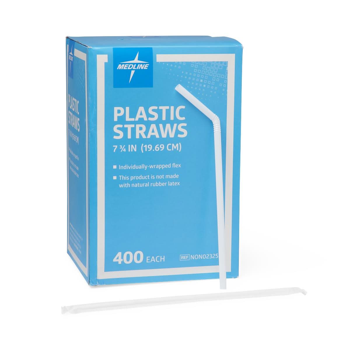 Medline Flexible Drinking Straws