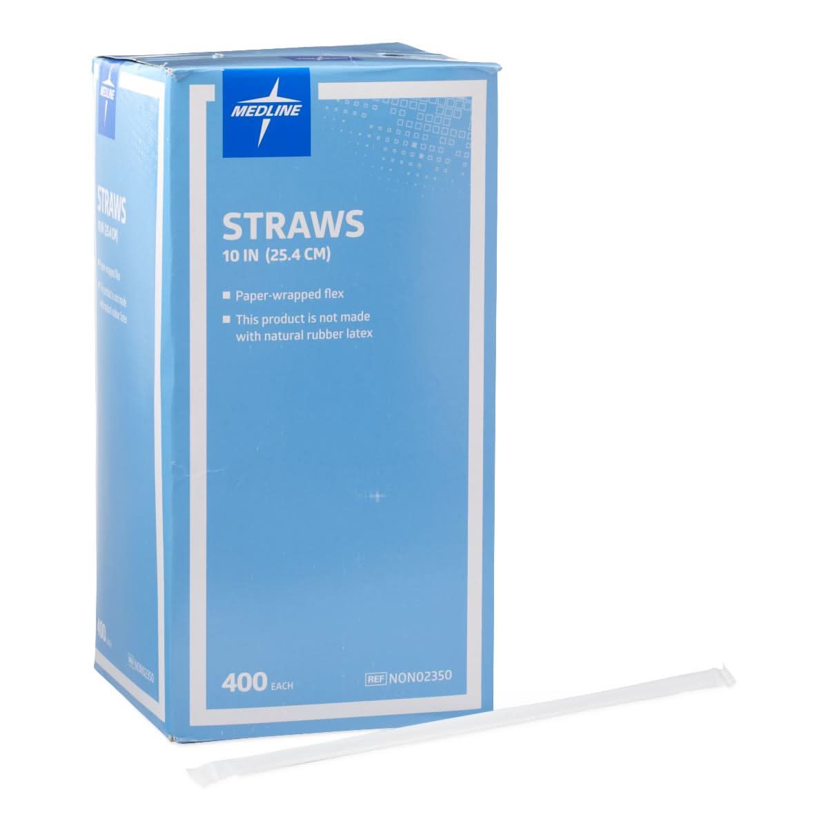 Medline Flexible Drinking Straws