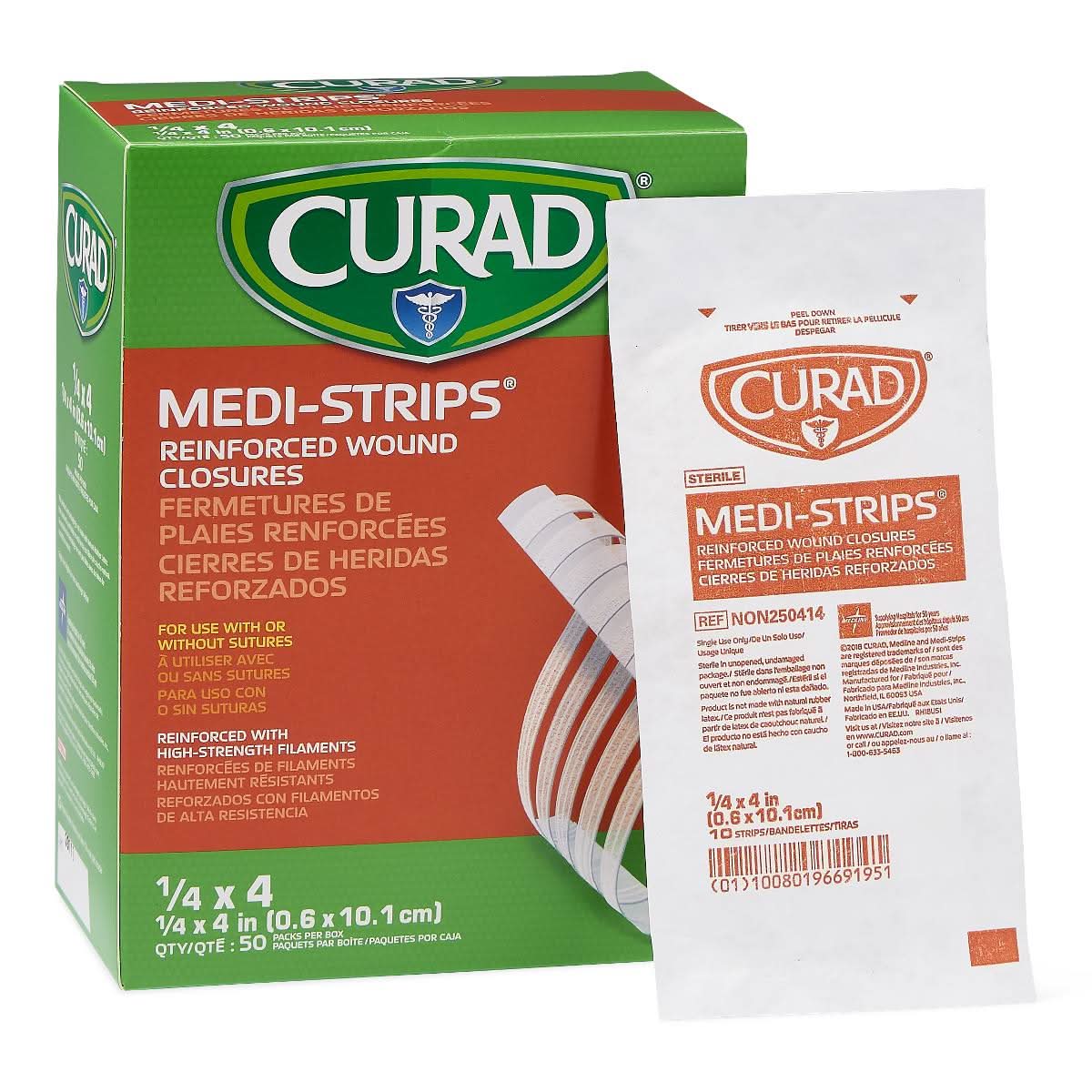 Medline CURAD Medi-Strip Reinforced Wound Closures