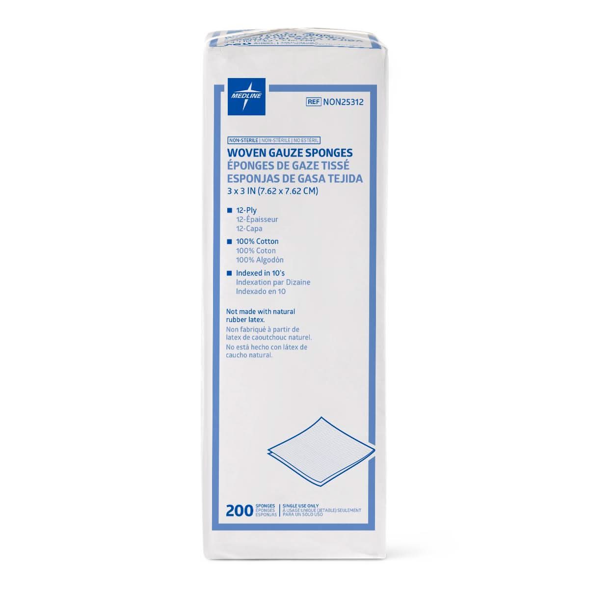 Medline Woven Non-Sterile Gauze Sponges