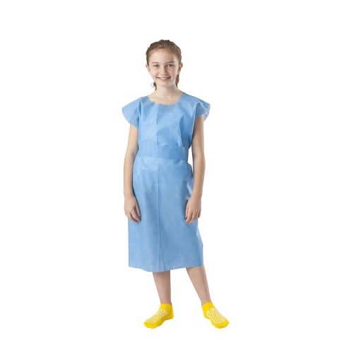 Medline Tissue Poly Tissue Pediatric Gowns