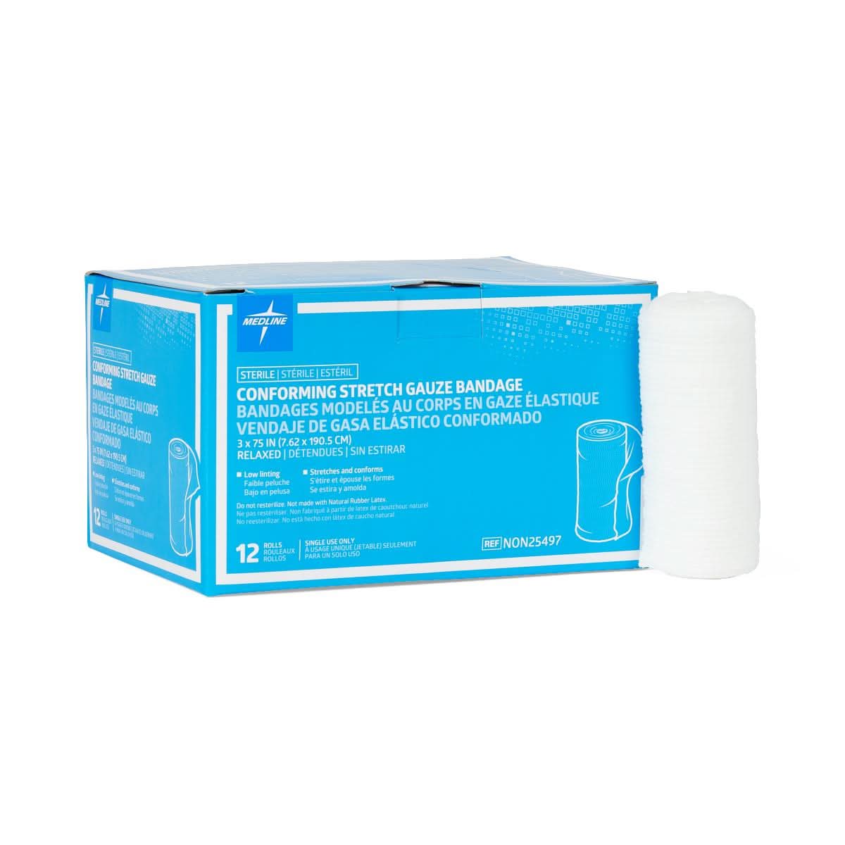 Medline Sterile Conforming Gauze Bandages