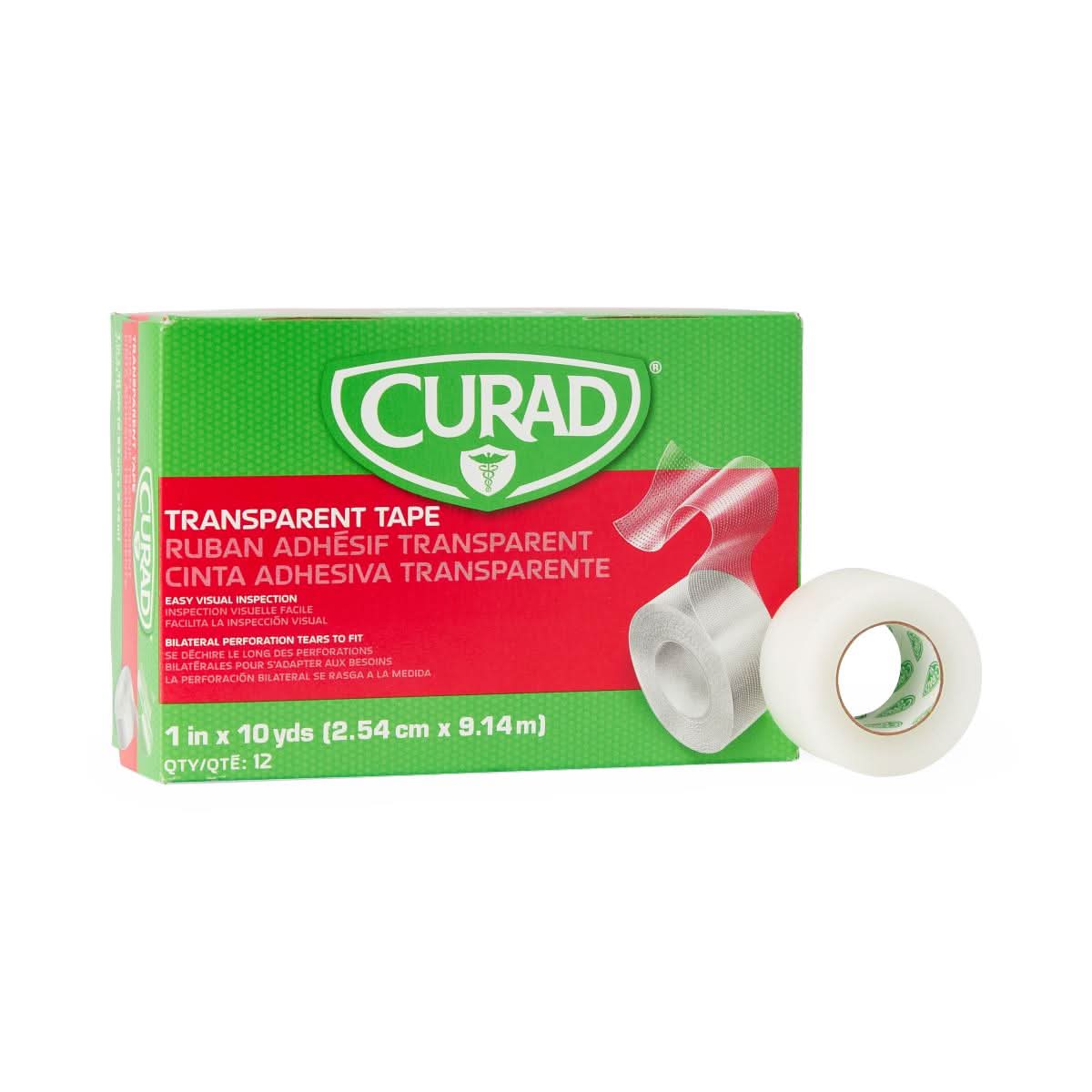 Medline CURAD Transparent Adhesive Plastic Tape