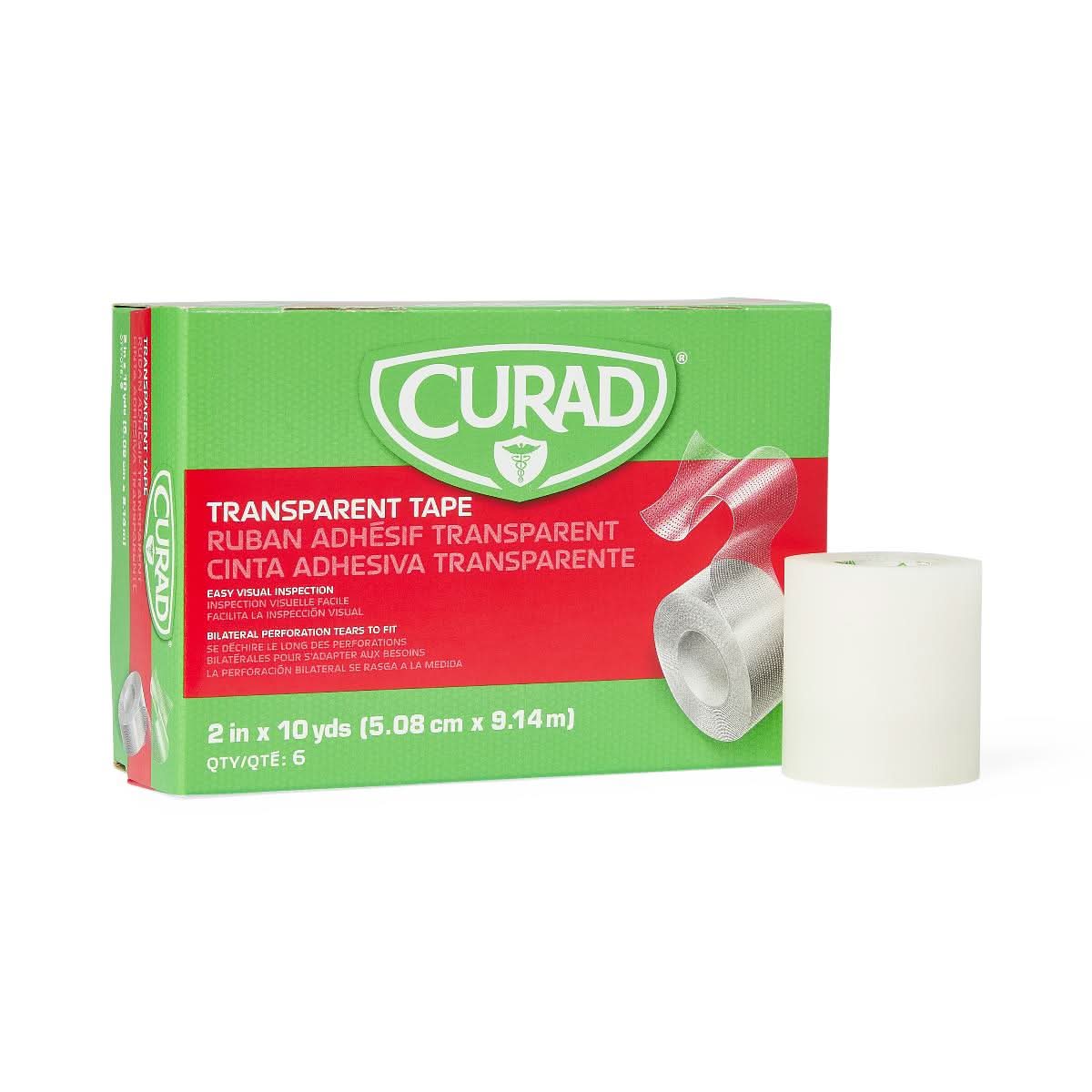 Medline CURAD Transparent Adhesive Plastic Tape