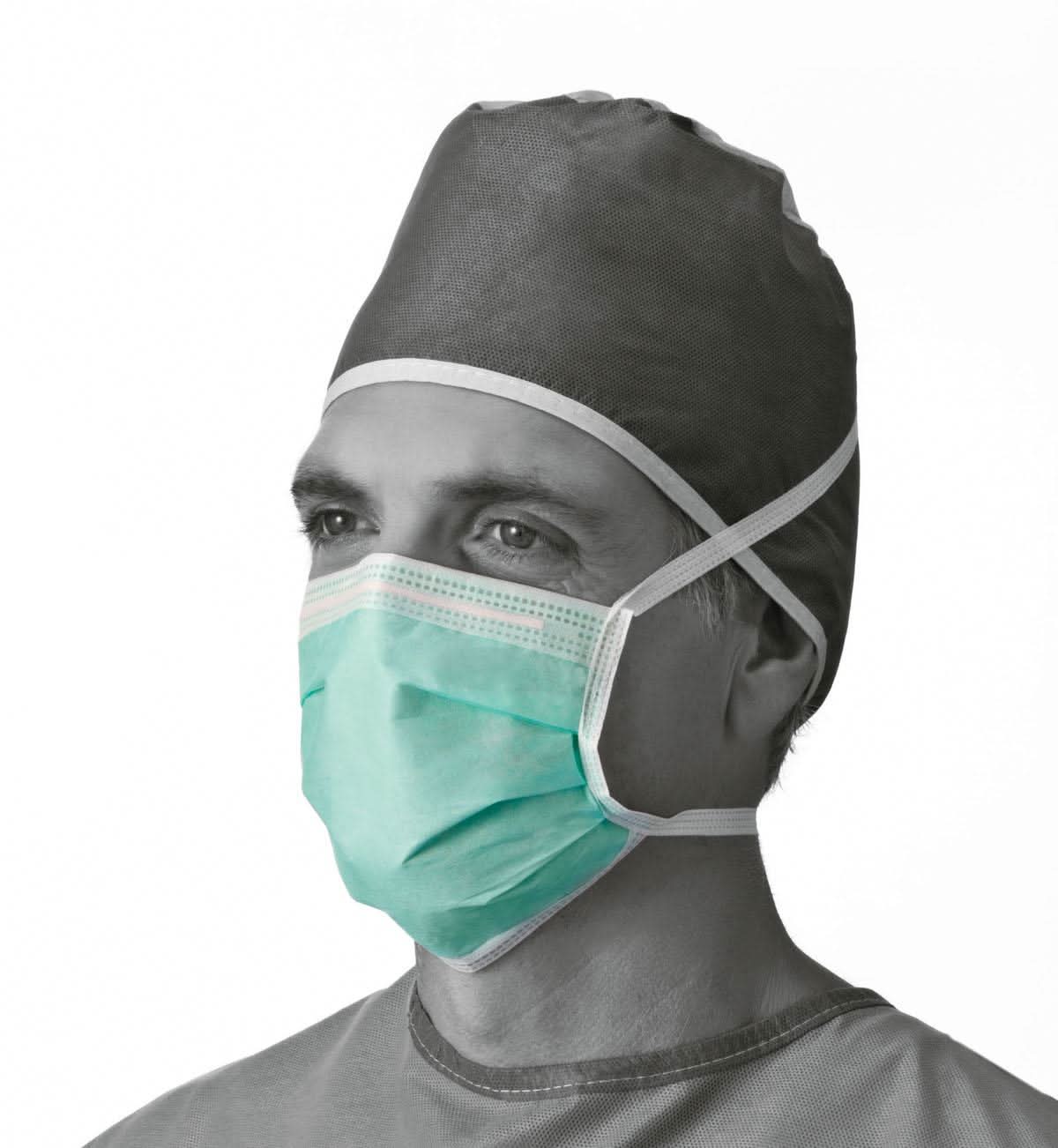Medline Anti-Fog Surgical Face Masks with Ties
