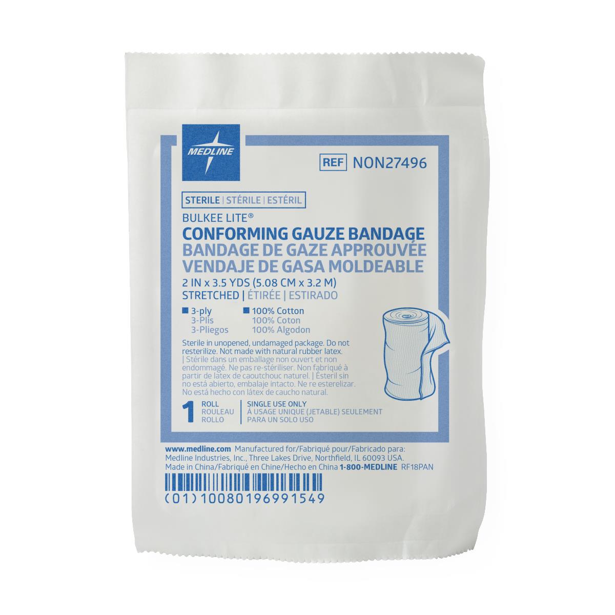 Medline Bulkee Lite Sterile Conforming Bandages