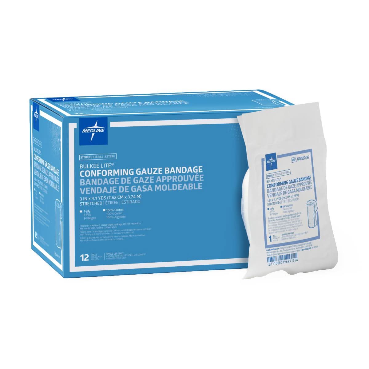 Medline Bulkee Lite Sterile Conforming Bandages