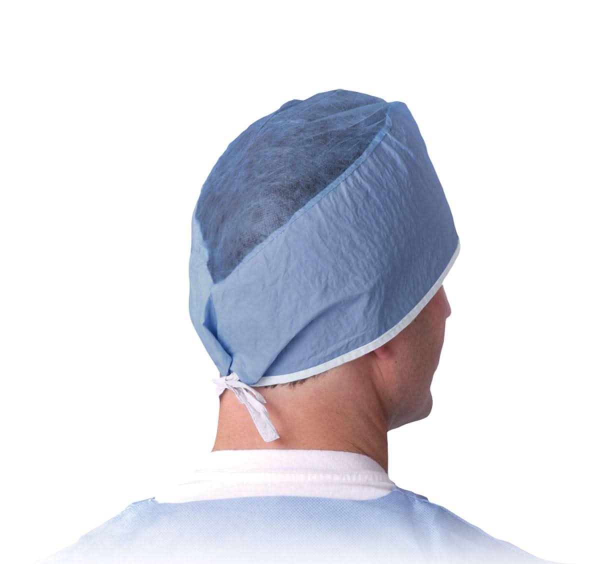 Medline Sheer-Guard Disposable Tie-Back Surgeon Caps