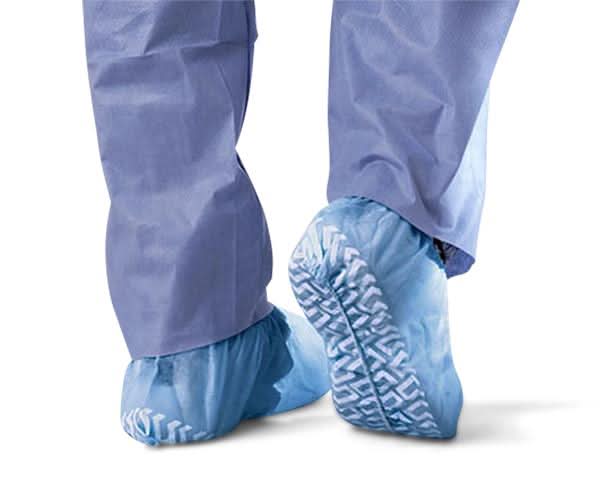 Medline Nonskid Medium-Weight Disposable Shoe Covers