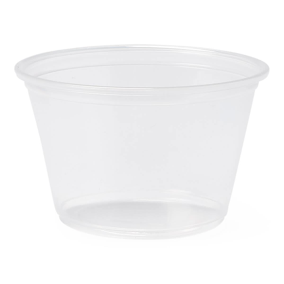 Medline Clear Plastic Soufflé Portion Cups