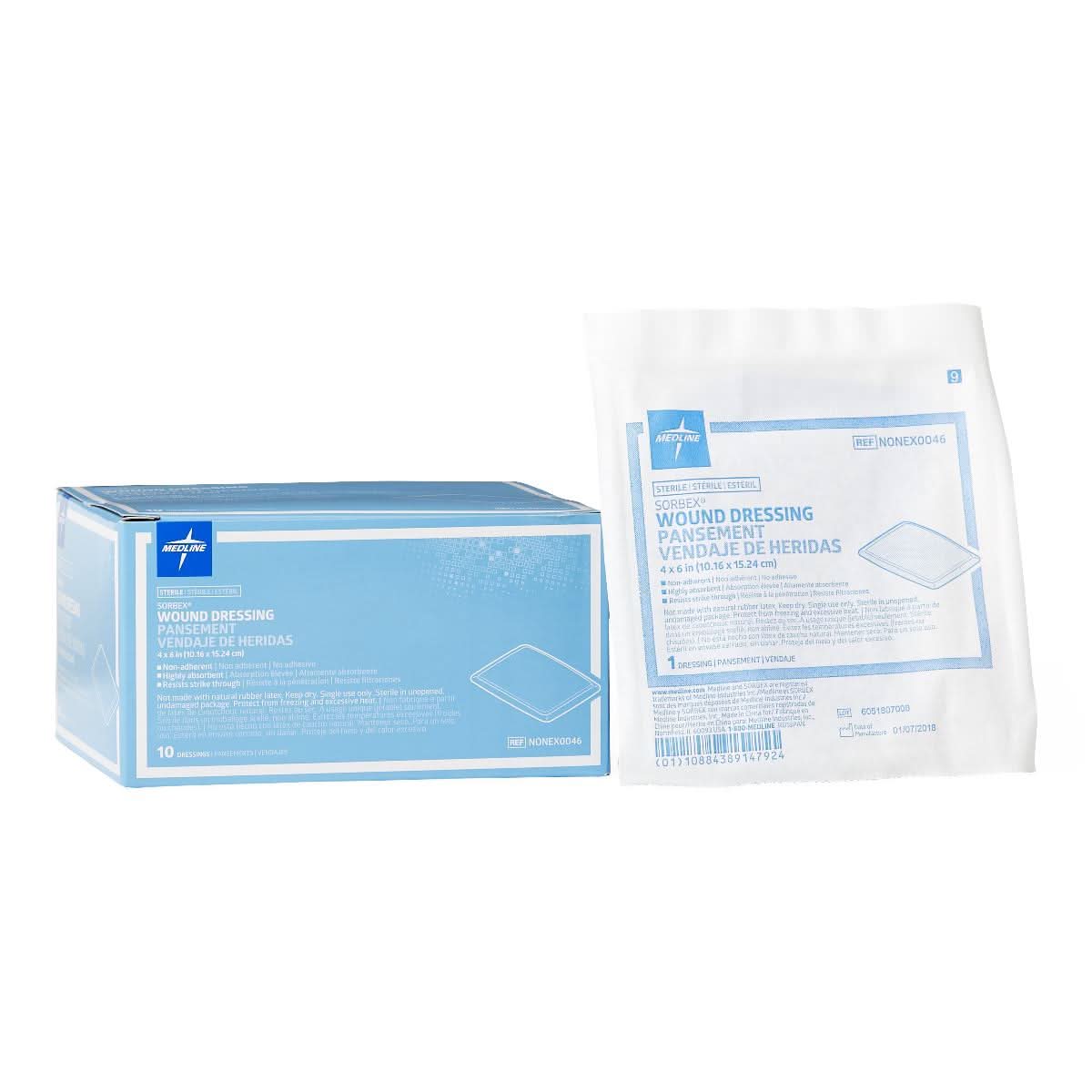 Medline Sorbex Sterile Absorbent Dressings