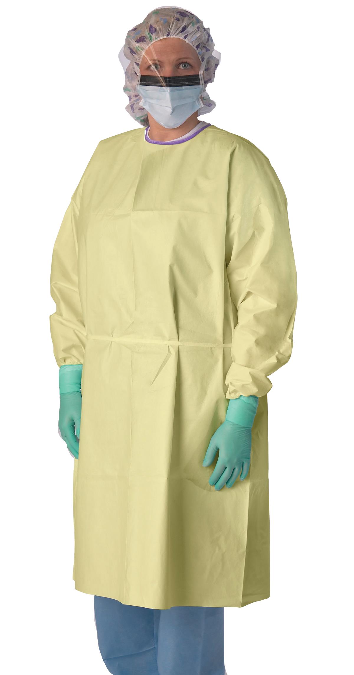 Medline Disp. SMS Heavyweight Isolation Gowns with Back Ties