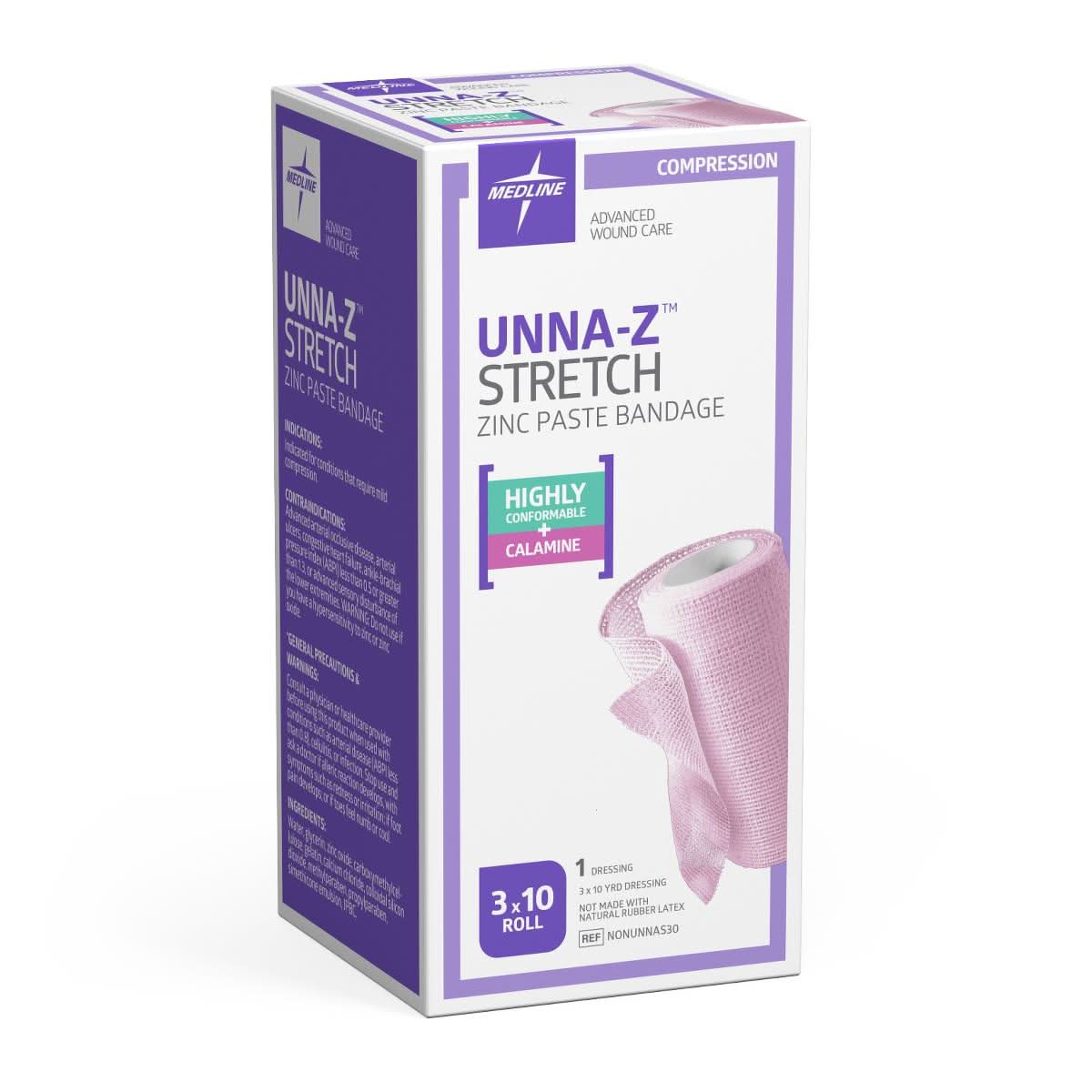 Medline Unna-Z Stretch Elastc Zinc Paste Bandage