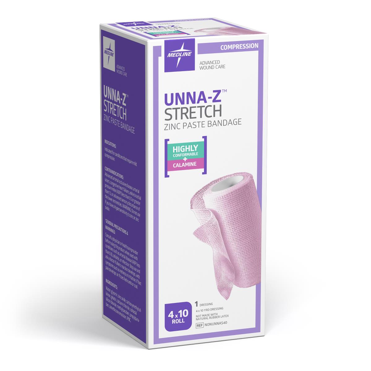 Medline Unna-Z Stretch Zinc Oxide Compression Bandages