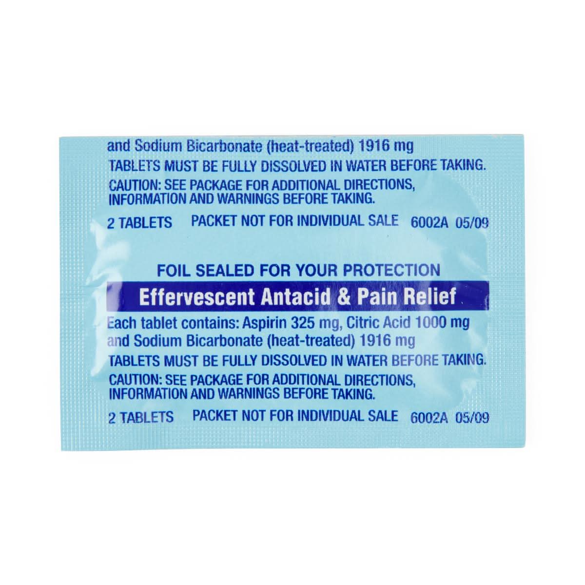 Medline Alka-Seltzer Original Flavor Effervescent Tablets