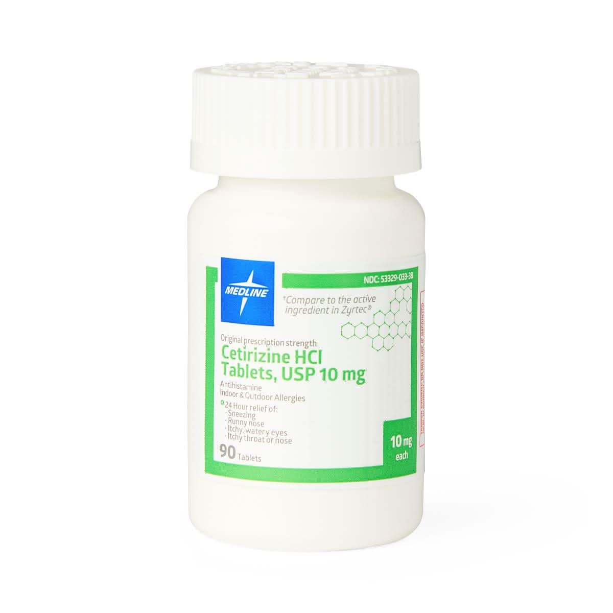 Medline Cetirizine Tablets