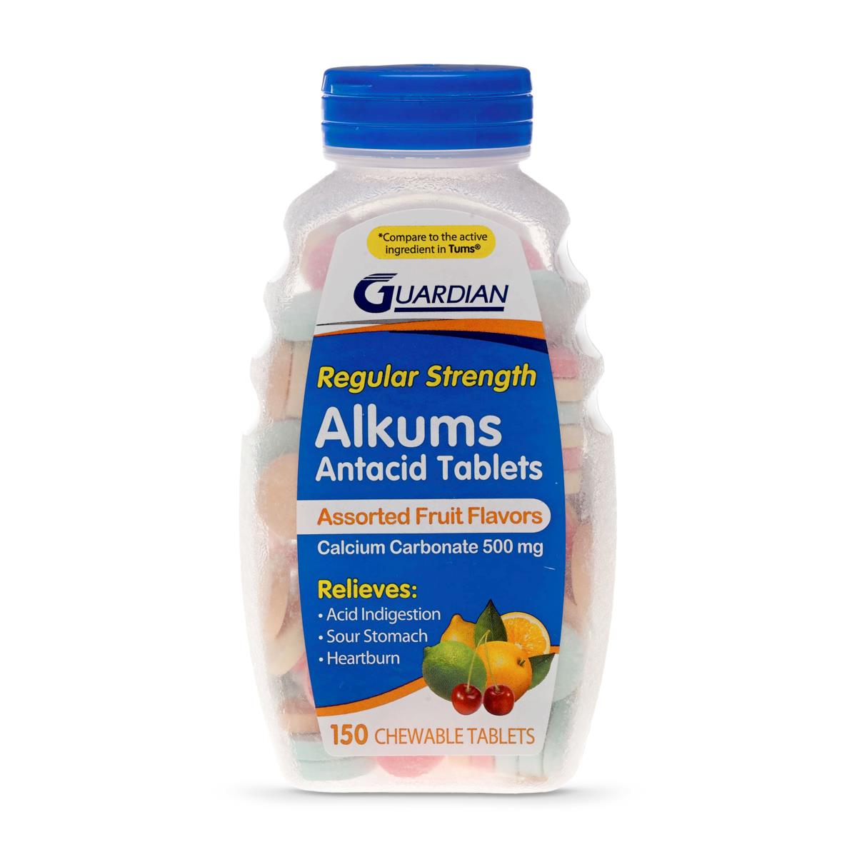 Medline Flavored Regular Strength Antacid Tablets