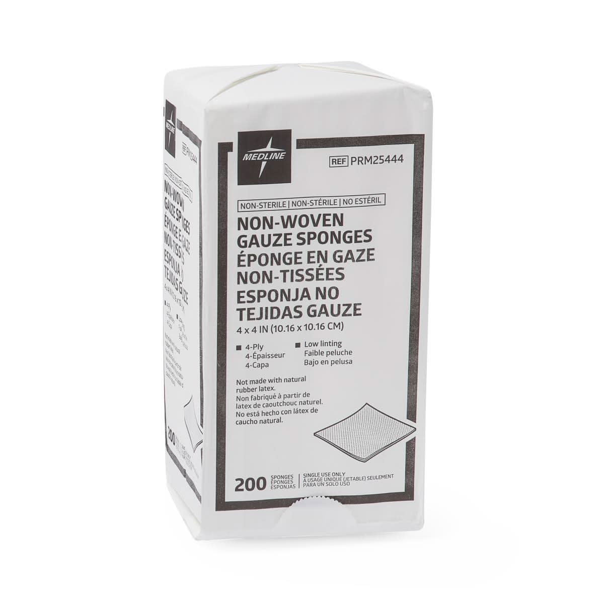 Medline Caring Non-Woven Non-Sterile Gauze Spong