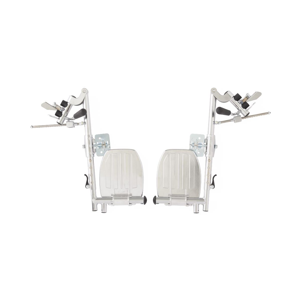 Medline Leg Rest Assemblies with Calf Pads for Medline Wheelchairs