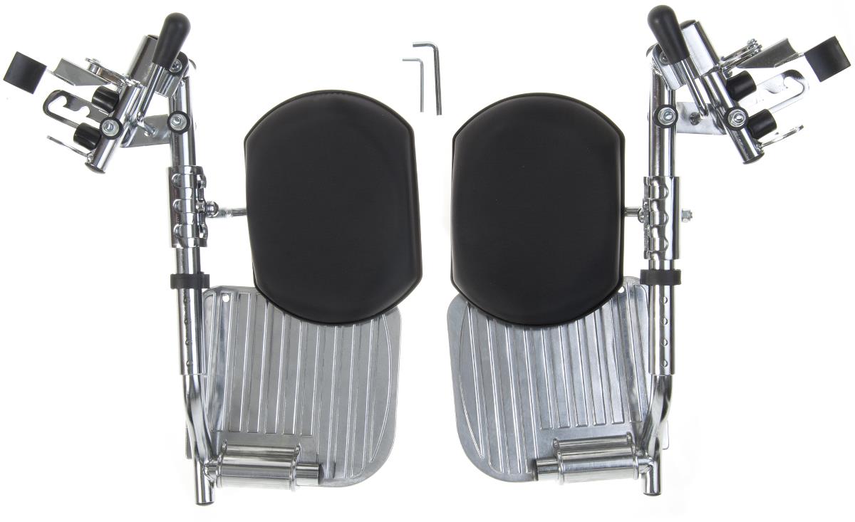 Medline Leg Rest Assemblies with Calf Pads for Medline Wheelchairs