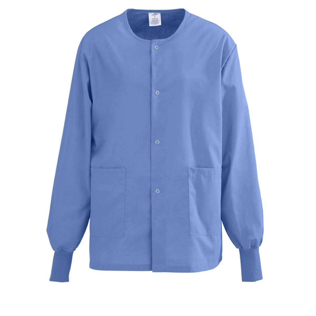 Medline AngelStat Ciel Blue Unisex Scrub Jackets