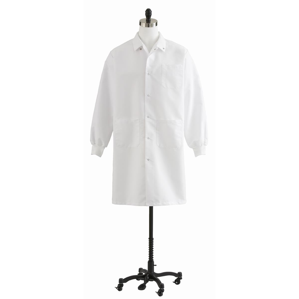 Medline Unisex Knit Cuff Knee Length Lab Coats