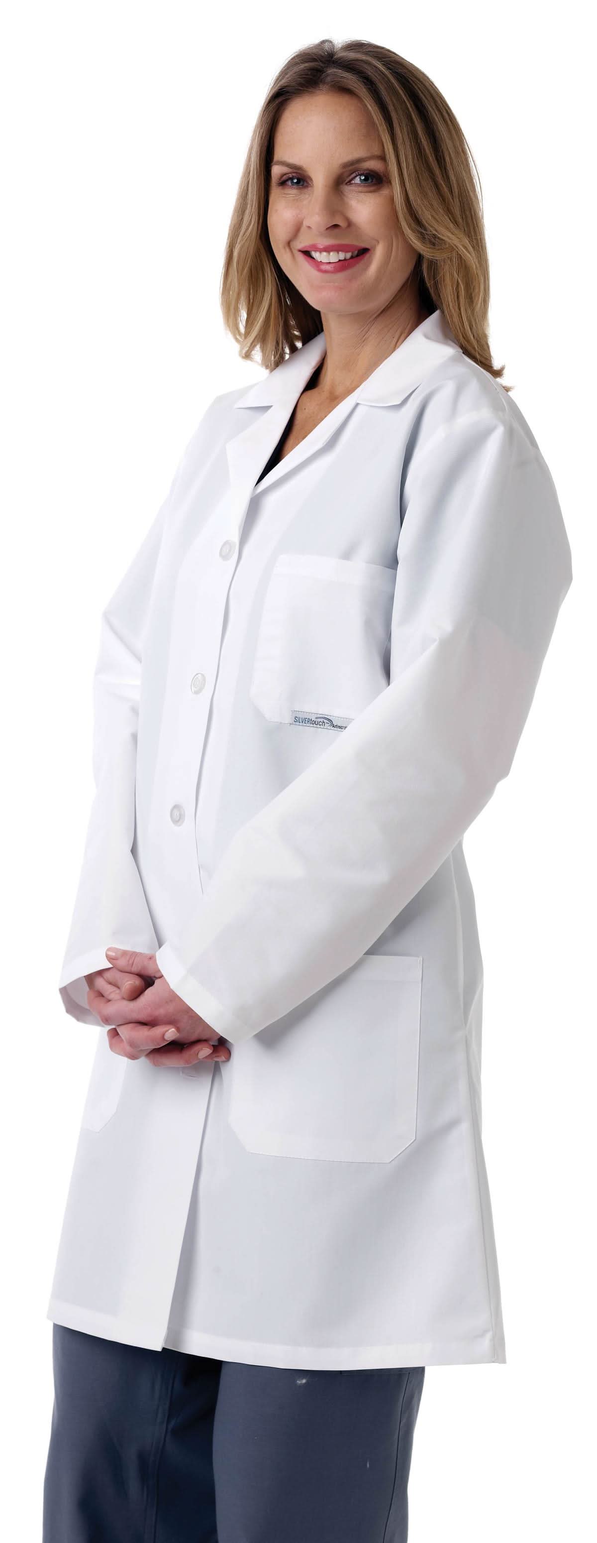 Medline Ladies Full Length Lab Coat