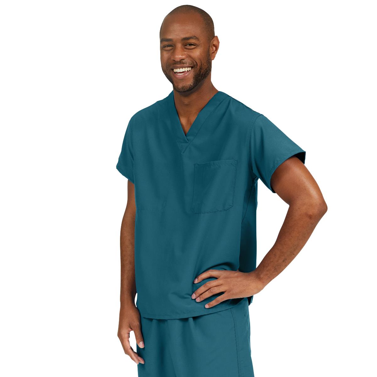 Medline Style 810 PerforMAX Unisex Scrub Tops - Black