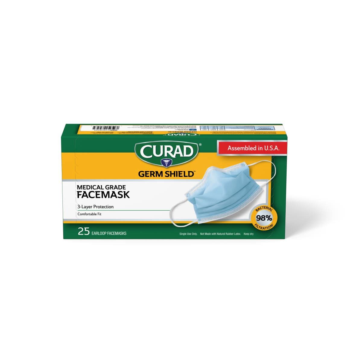 Medline CURAD Germ Shield Medical Grade Face Masks