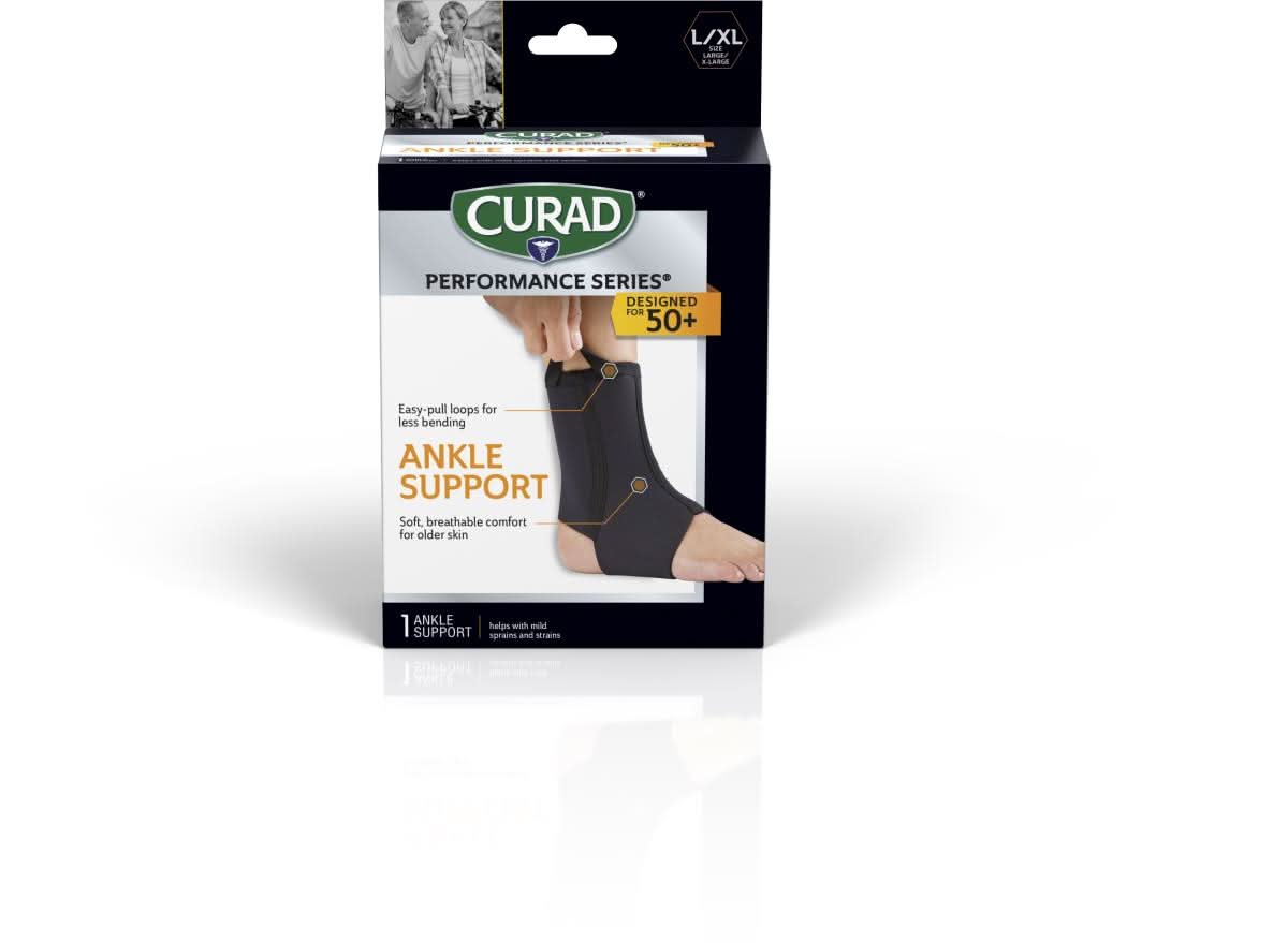 Medline CURAD Performance Series Neoprene Open Heel Ankle Supports