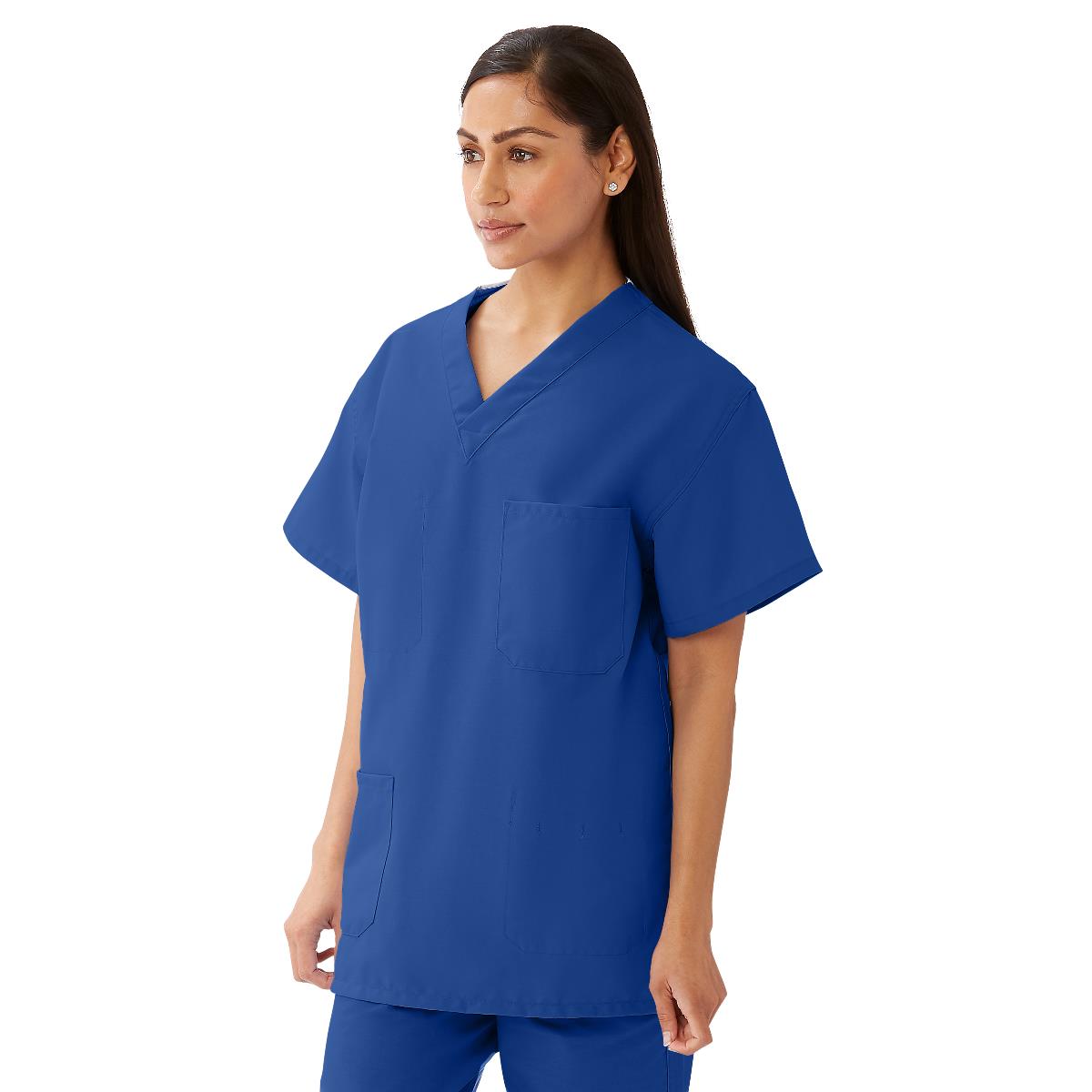 Medline AngelStat Unisex Reversible Scrub Tops with Angelica Color Coding (Style 630)