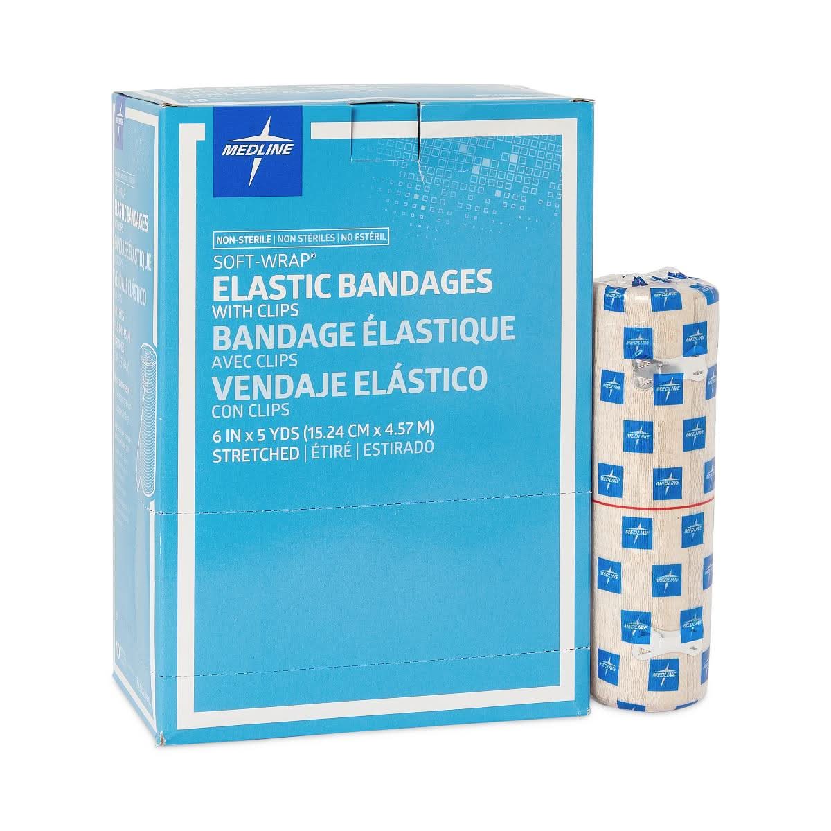 Medline Soft-Wrap Nonsterile Elastic Bandages