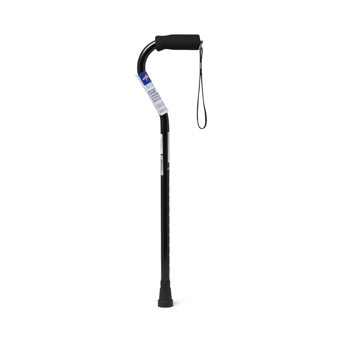 Medline Fashion Offset Handle Canes with Foam Grip