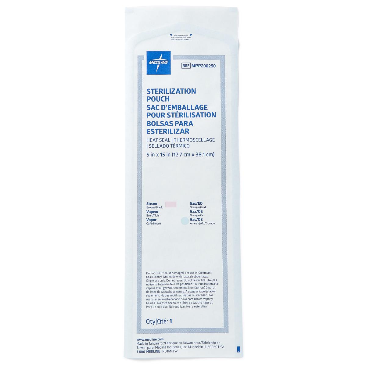 Medline Steam and Gas Instrument Sterilization Pouches