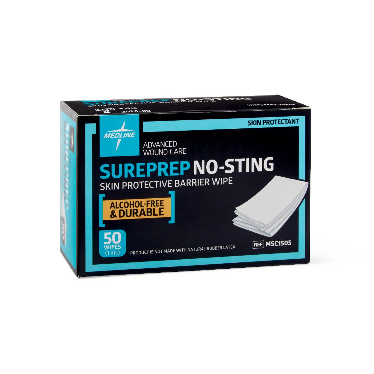 Medline SurePrep No-Sting Skin Protectant Wipes