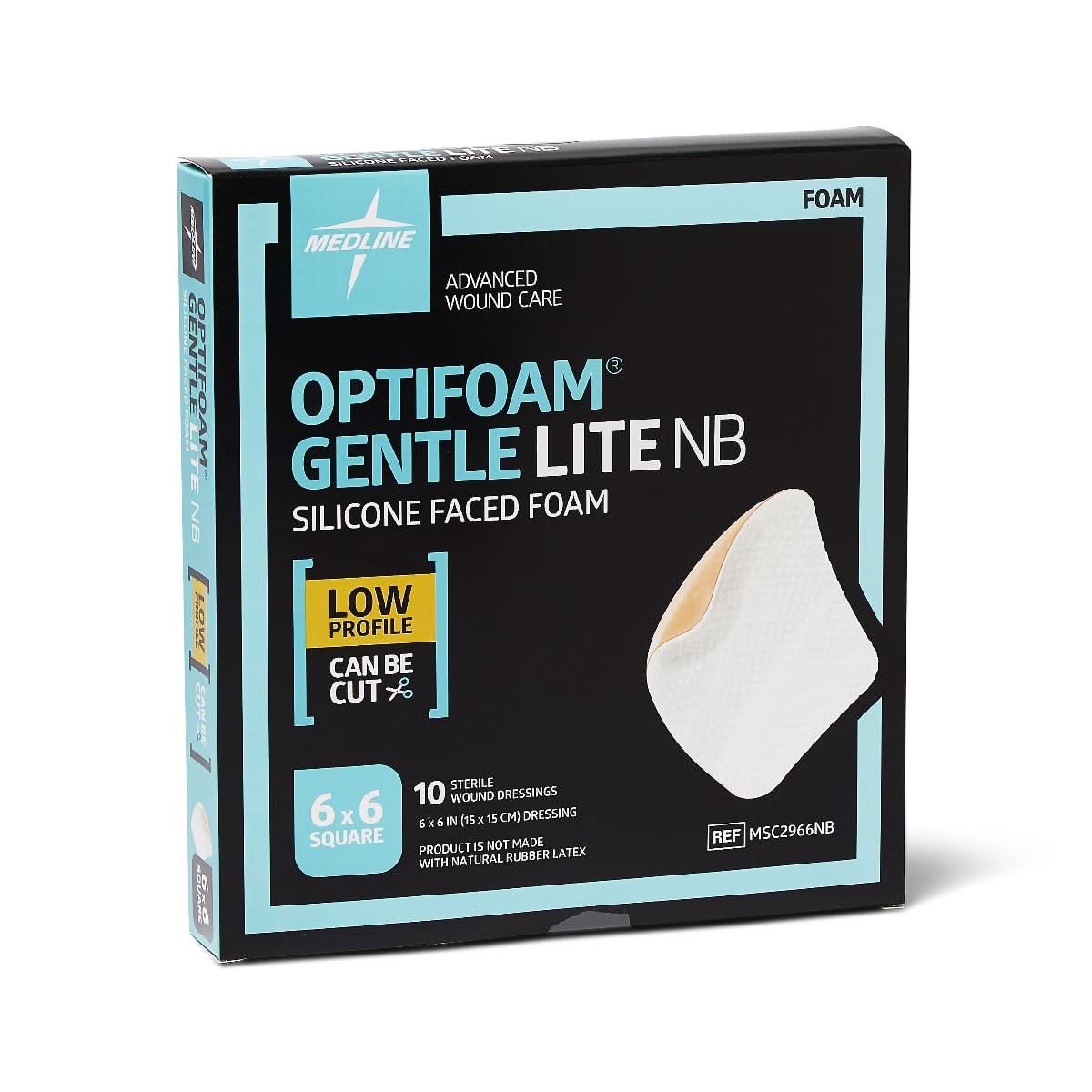 Medline Optifoam Gentle Lite Foam Wound Dressings