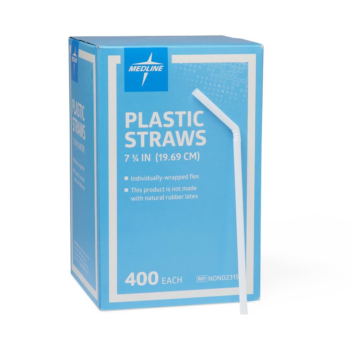 Medline Flexible Drinking Straws