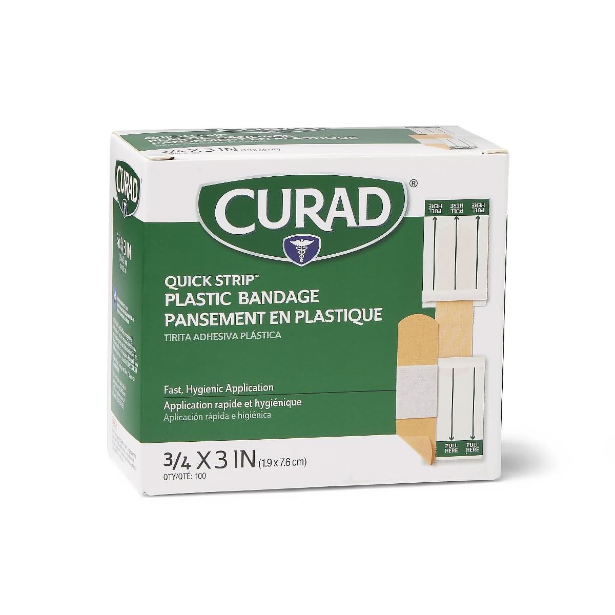 Medline Quick Strip Plastic Adhesive Bandages