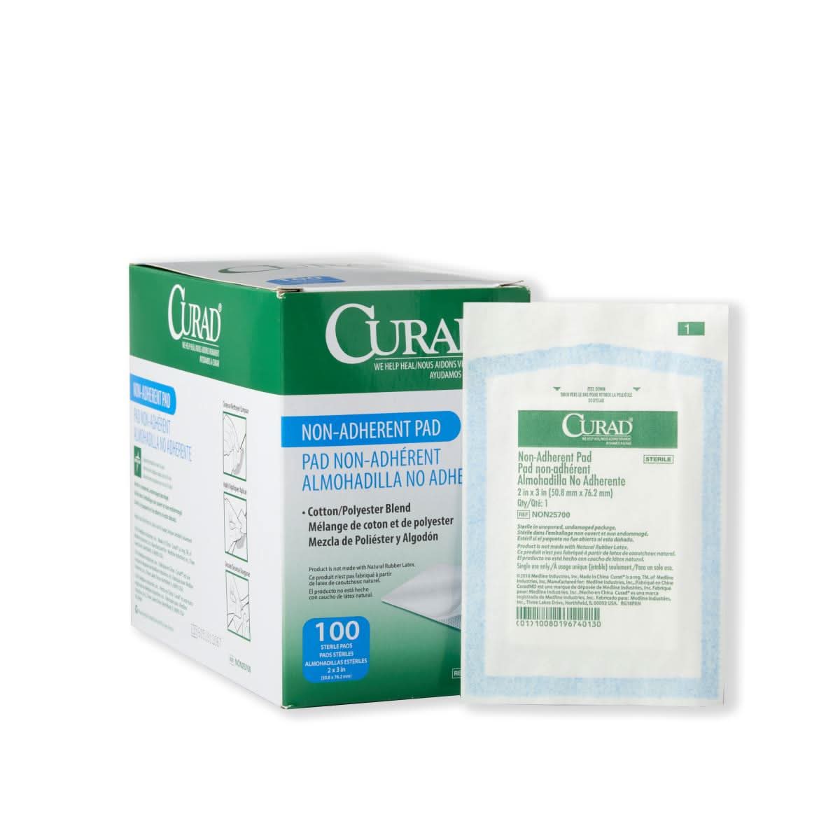Medline CURAD Sterile Nonadherent Pads