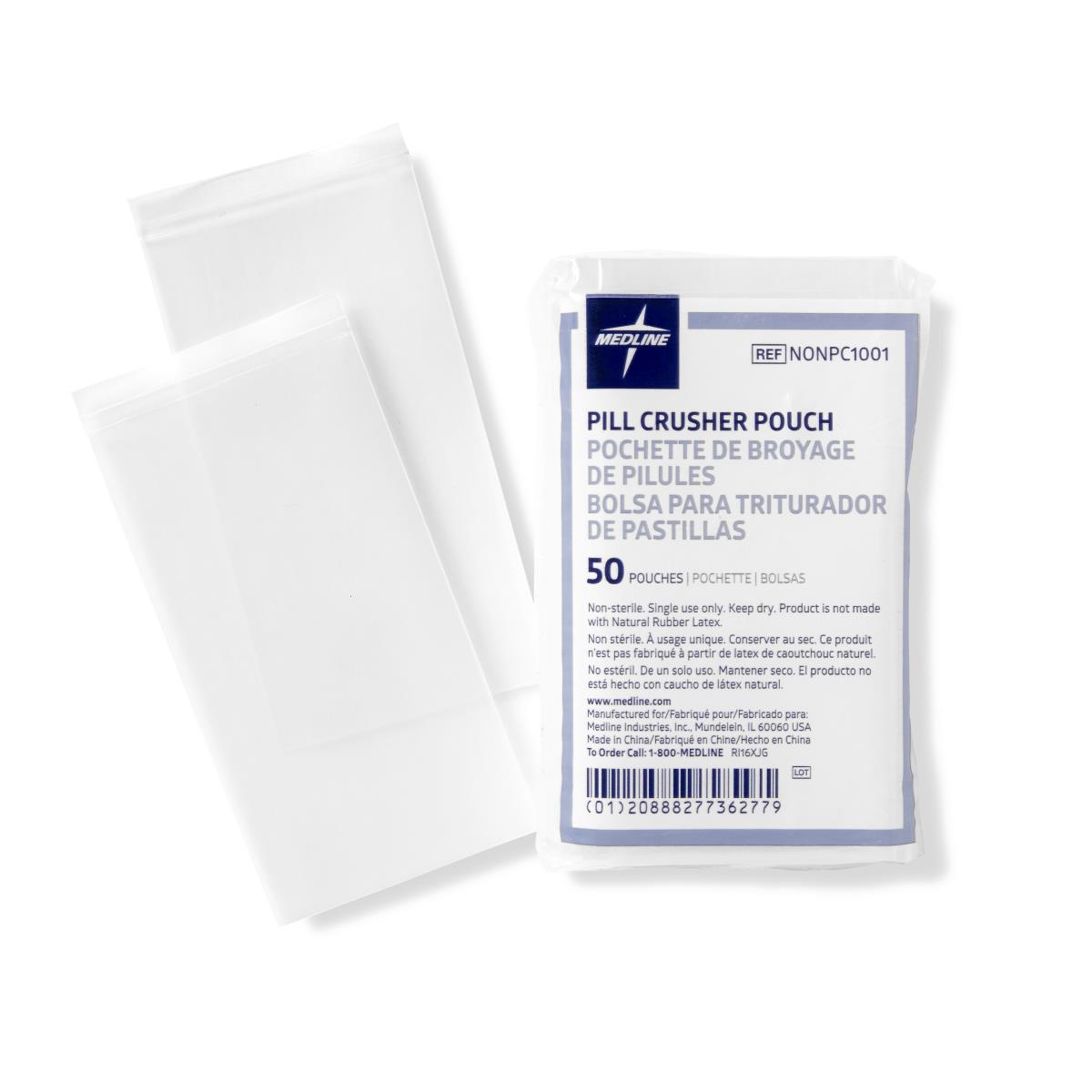 Medline Pill Crusher with Pill Pouches